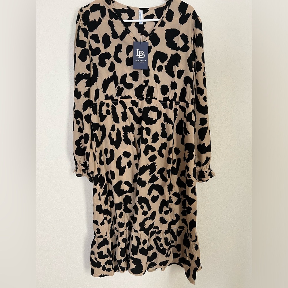 ***NWT*** Lil Better Maxi Leopard Print Dress